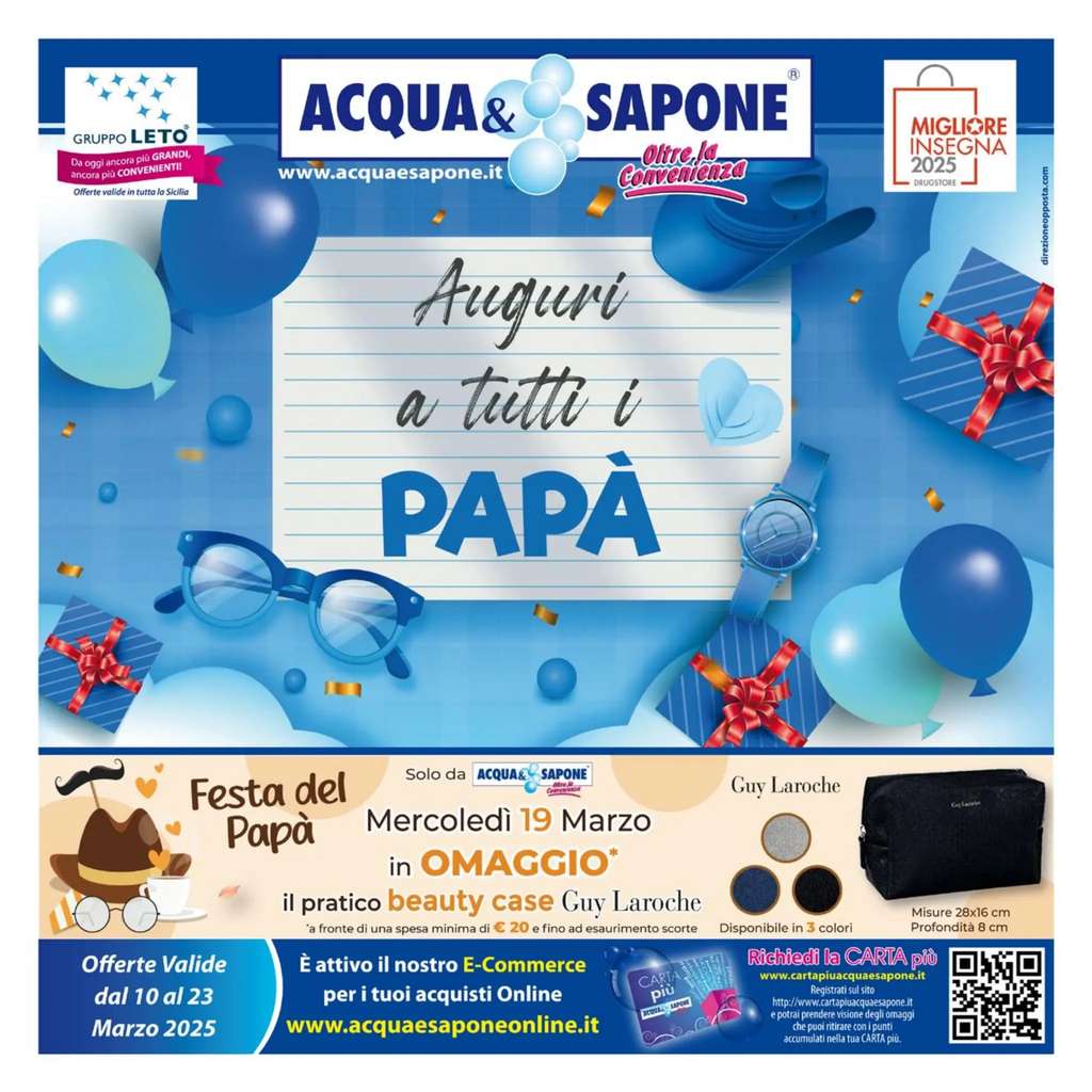 Volantino Acqua e Sapone Sicilia dal 10 al 23 marzo 2025