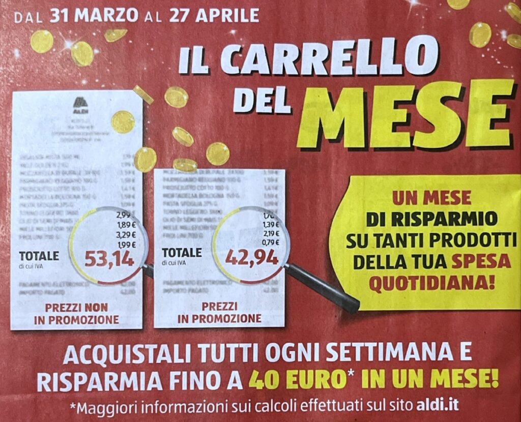 Carrello del Mese Aldi dal 31 marzo al 27 aprile 2025
