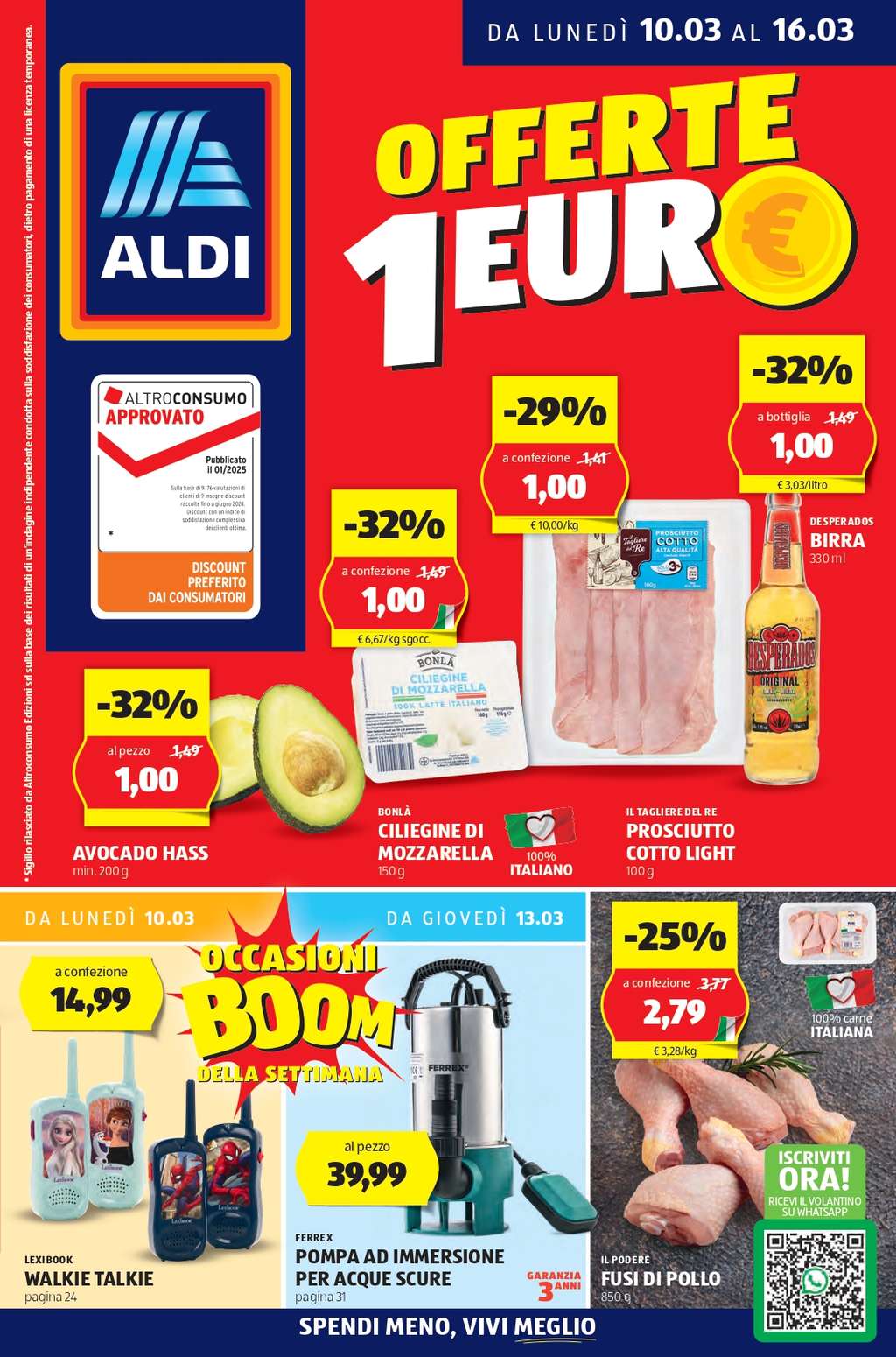 Volantino Aldi dal 10 al 16 marzo 2025