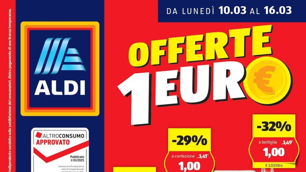 Volantino Aldi dal 10 al 16 marzo 2025