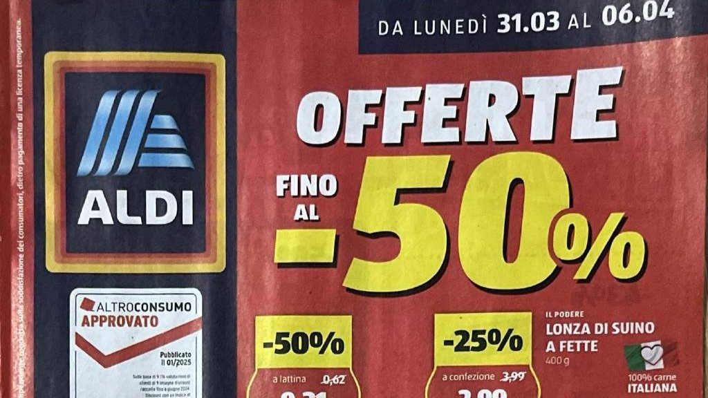 Volantino Aldi dal 31 marzo al 6 aprile 2025