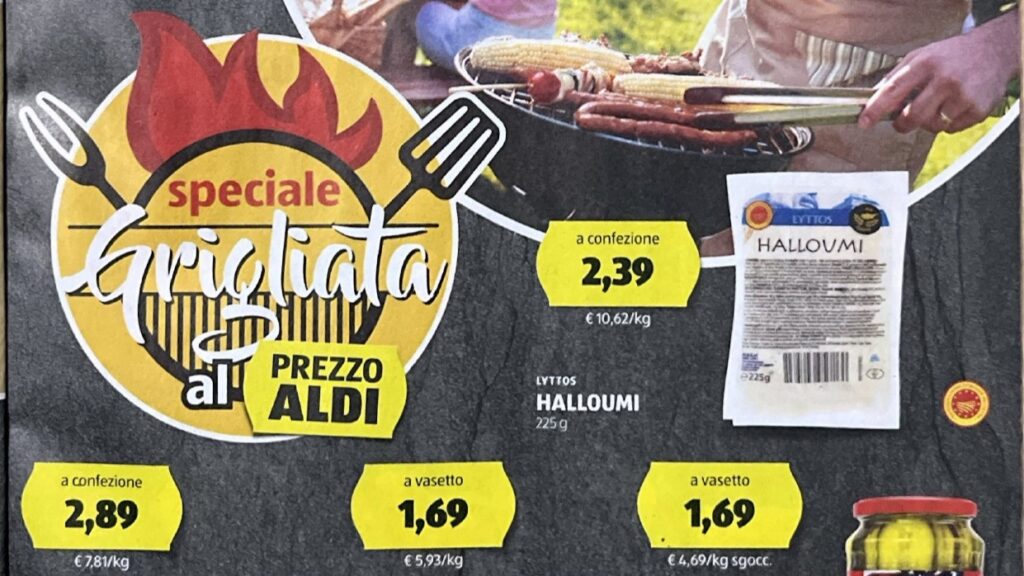 Grigliata al prezzo di Aldi