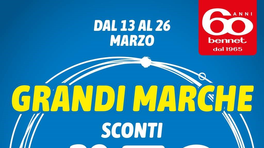 Volantino Bennet dal 13 al 26 marzo 2025
