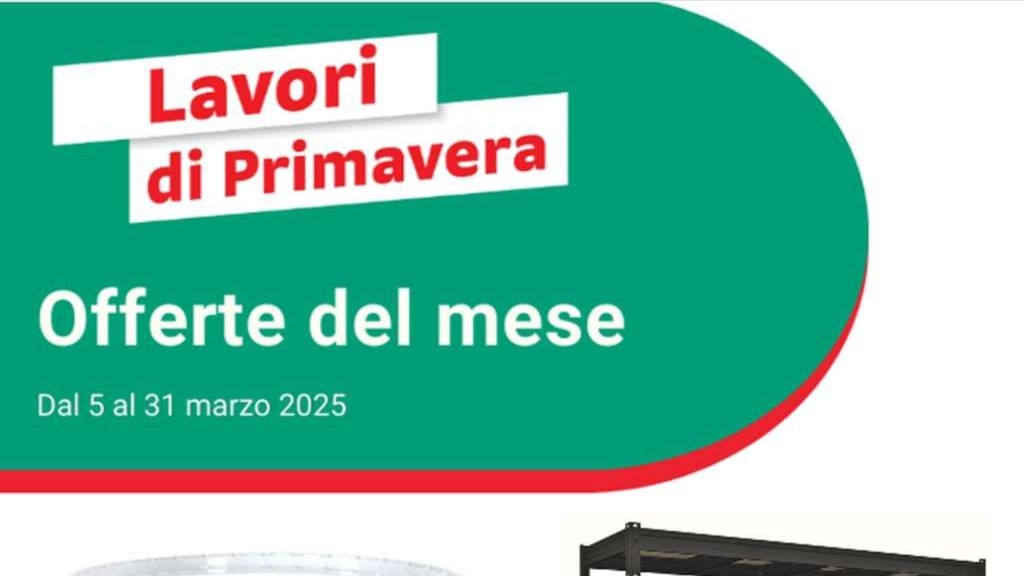 Volantino Bricocenter fino al 31 marzo 2025