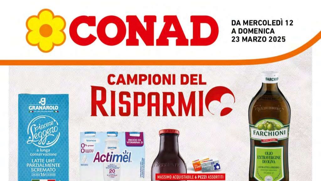 Volantino Conad Campania dal 12 al 23 marzo 2025
