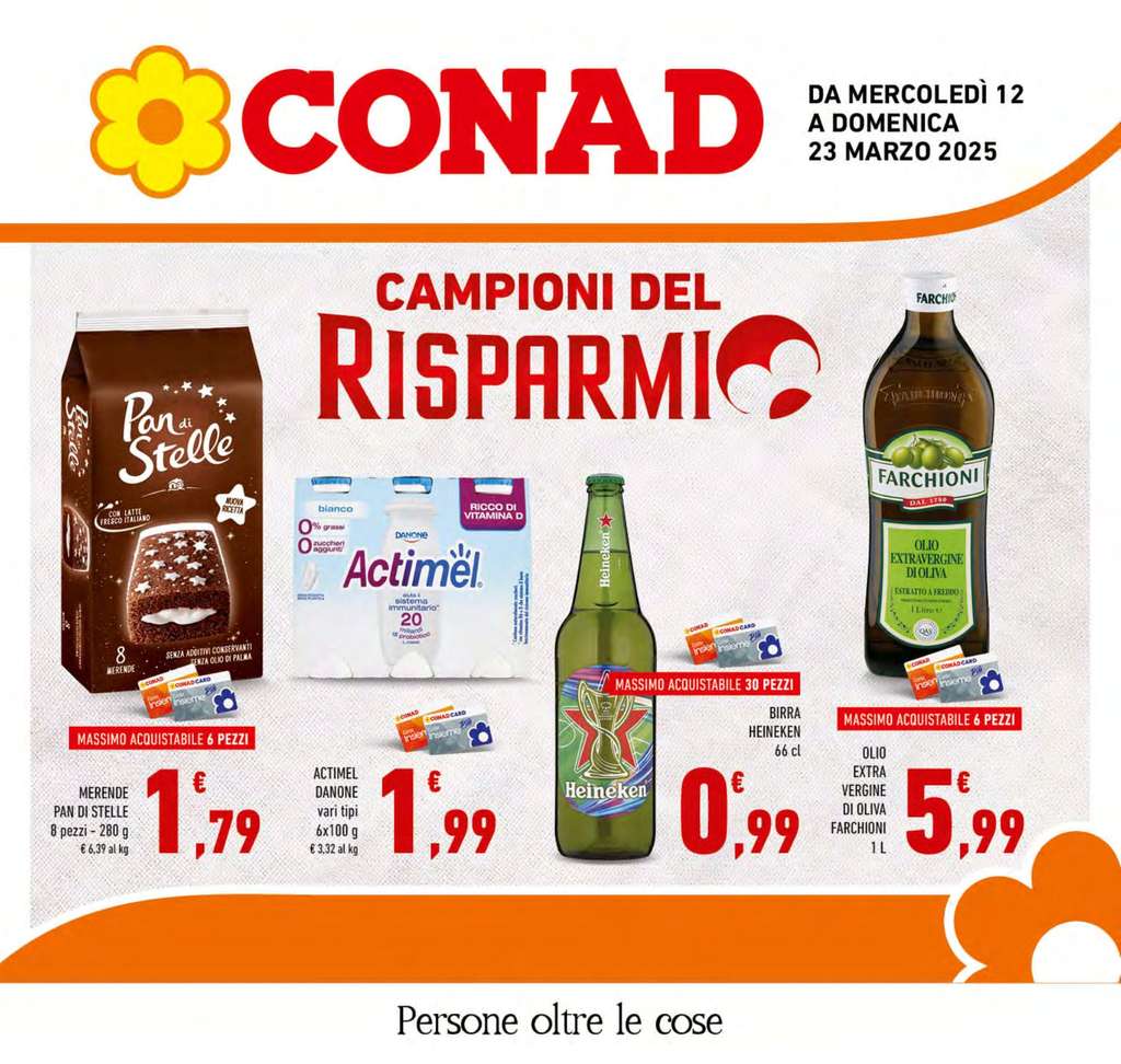 Volantino Conad Lazio dal 12 al 23 marzo 2025