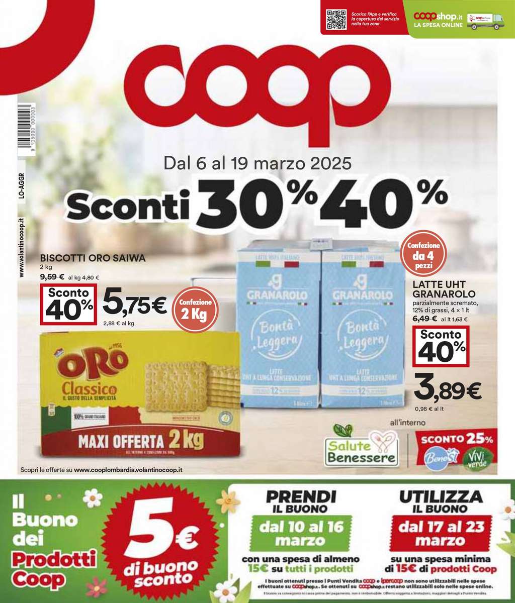 Volantino Coop dal 6 al 19 marzo 2025