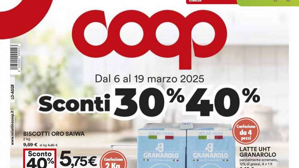 Volantino Coop dal 6 al 19 marzo 2025