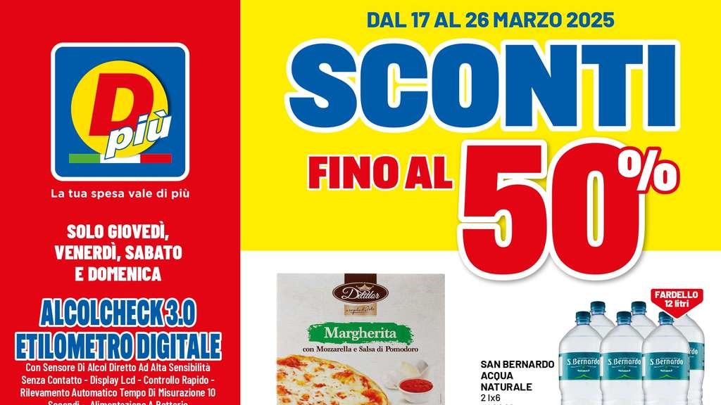 Volantino DPiù dal 17 al 26 marzo 2025
