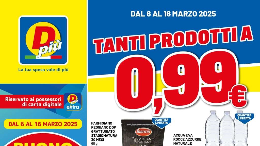 Volantino DPiù dal 6 al 16 marzo 2025