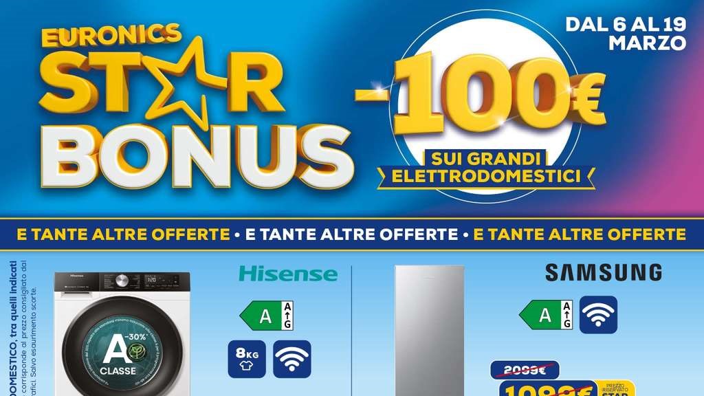Volantino Euronics dal 6 al 19 marzo 2025