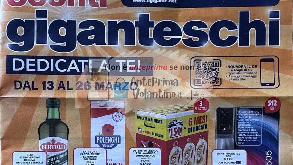 Volantino Il Gigante dal 13 al 26 marzo 2025