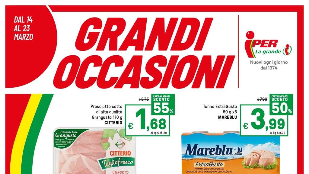Volantino Iper dal 14 al 23 marzo 2025