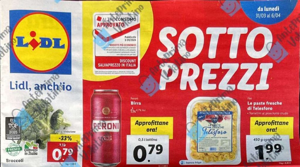 Anteprima volantino Lidl dal 31 marzo 2025