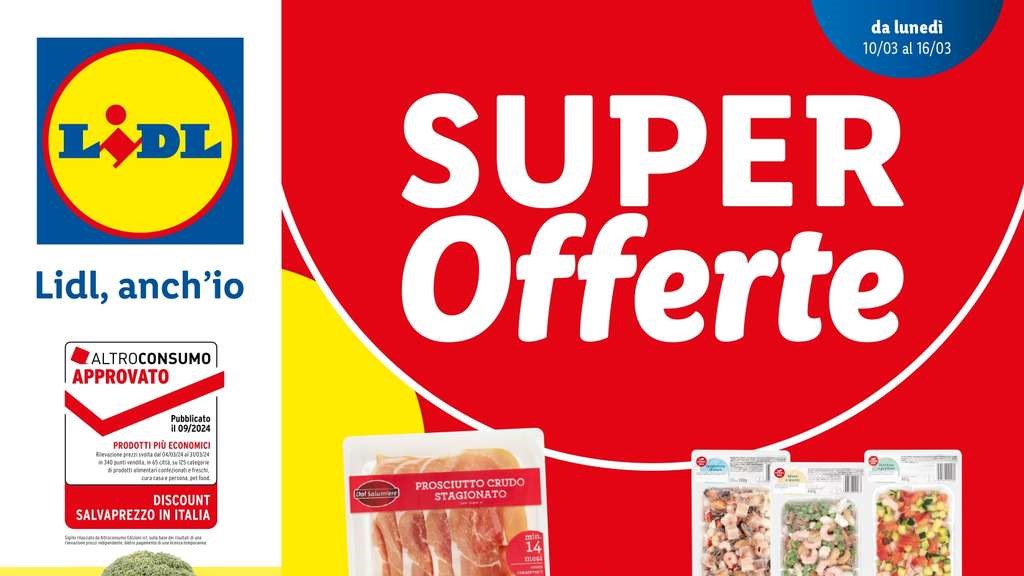 Offerte Lidl dal 10 marzo 2025: le promozioni esclusive del volantino online