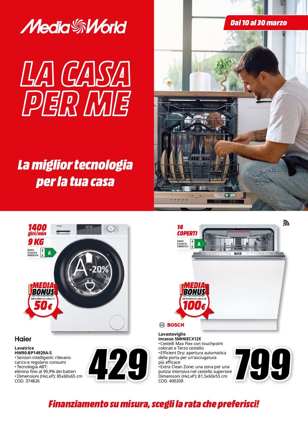 Volantino Mediaworld Speciale La Casa per Me dal 10 al 30 marzo 2025