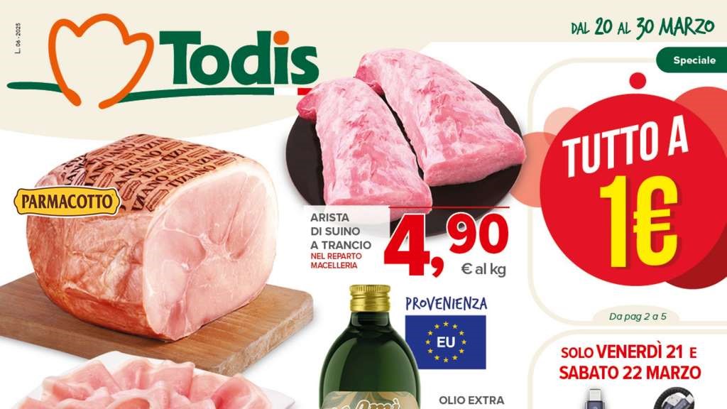 Volantino Todis dal 20 al 30 marzo 2025