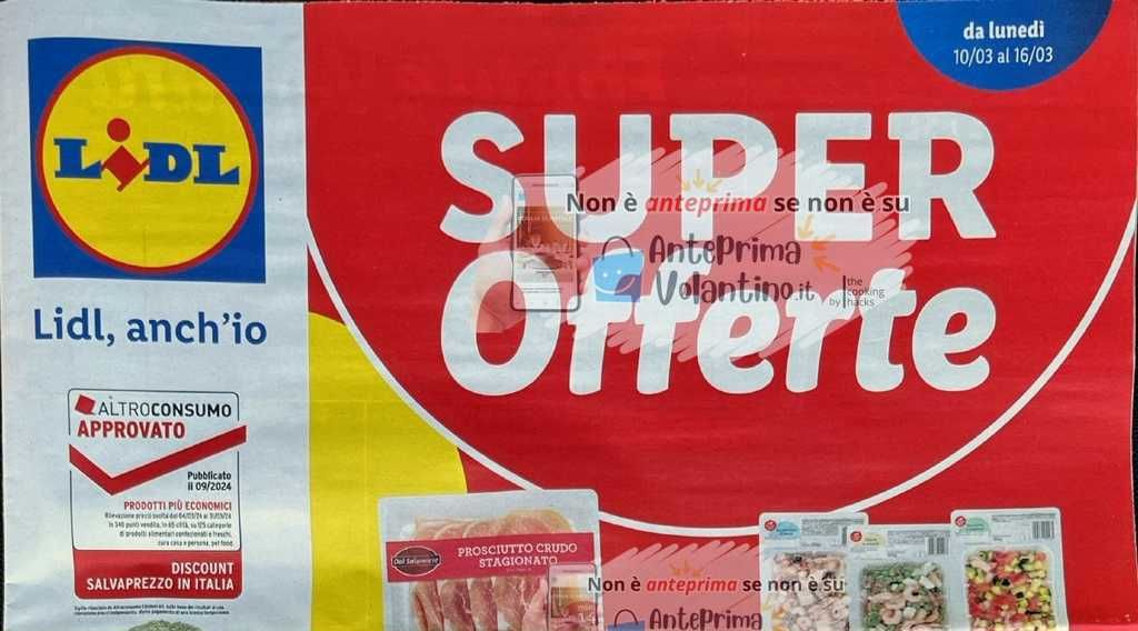 Volantino Lidl dal 10 al 16 marzo 2023