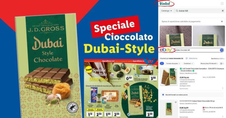 Dubai Style Chocolate: tra marketing e speculazione, la tavoletta diventa oggetto di rivendita selvaggia