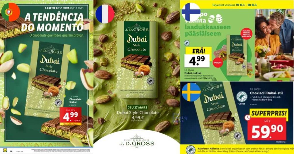 Data di uscita prevista in Italia del Lidl Dubai Chocolate