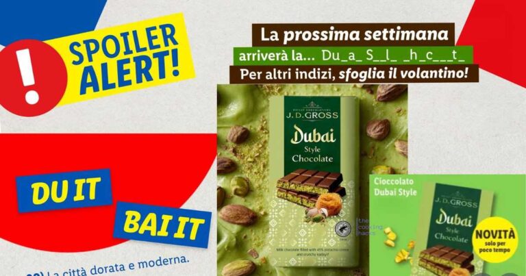 Lidl Dubai Style Chocolate: quando arriva in Italia e a che prezzo