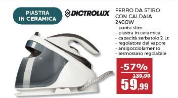 ferro da stiro con caldaia Dictrolux
