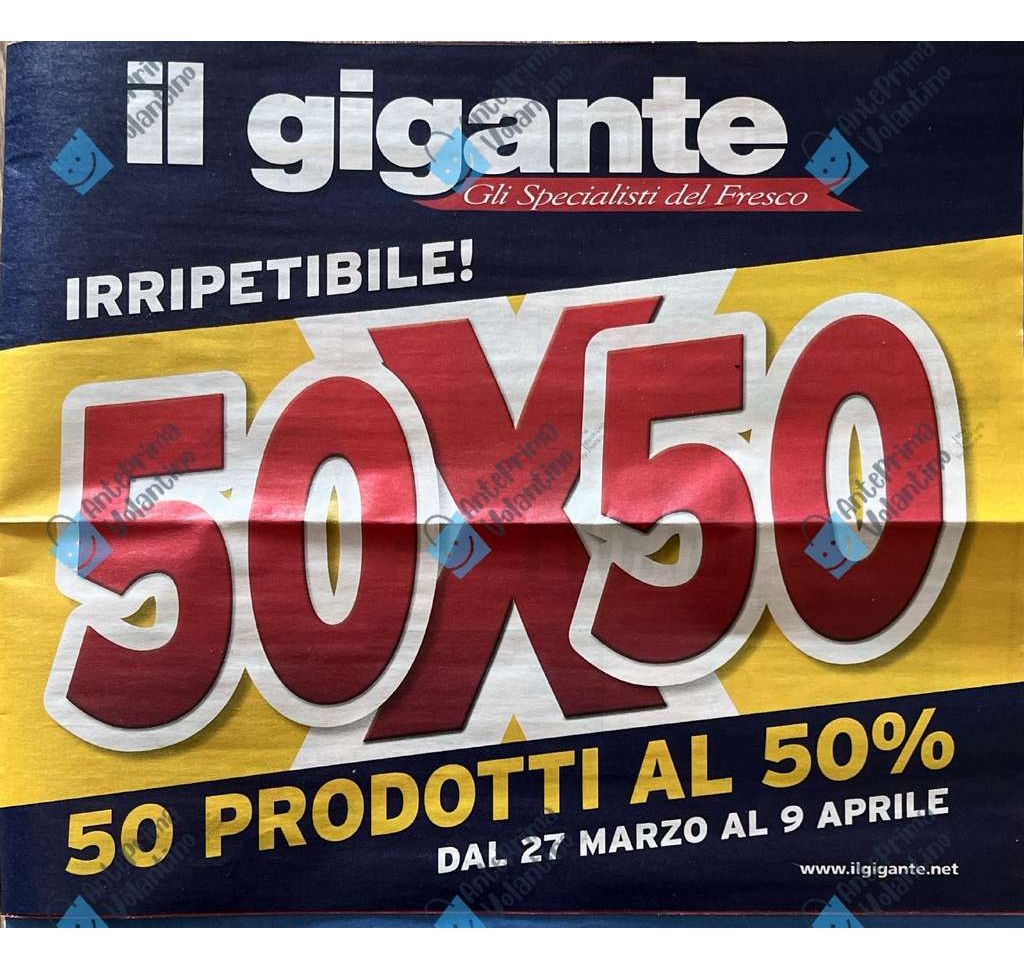 Volantino Il Gigante dal 27 marzo al 9 aprile 2025