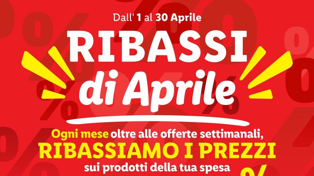 Volantino Lidl Prezzi Ribassati dal 1 al 30 aprile 2025