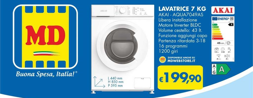 Lavatrice Akai da MD
