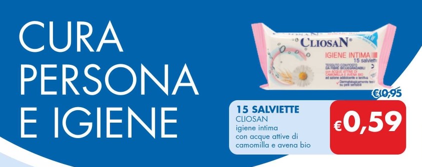 salviette intime Cliosan