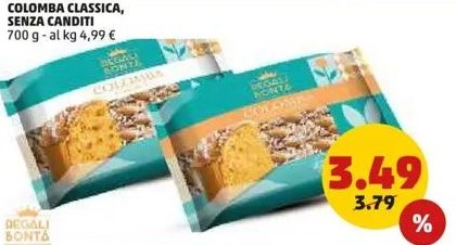 colomba classica senza canditi 