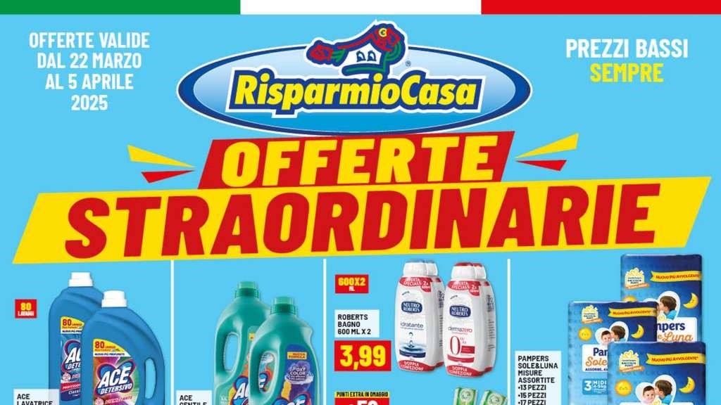 Volantino Risparmio Casa dal 22 marzo al 5 aprile 2025