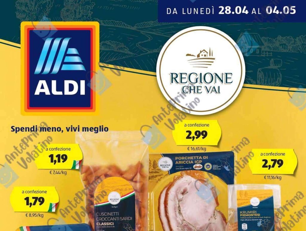 Volantino Aldi dal 28 aprile 2025
