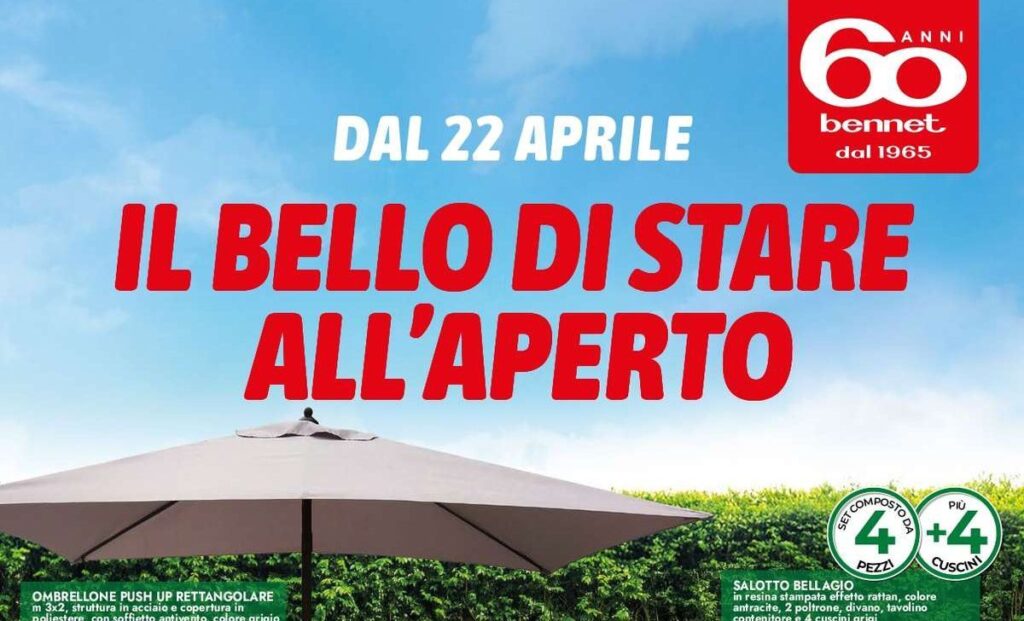 Volantino Bennet Arredo e Giardinaggio dal 22 aprile 2025