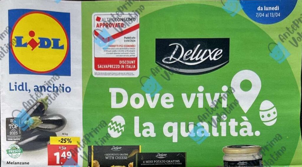 Anteprima volantino Lidl dal 7 aprile 2025