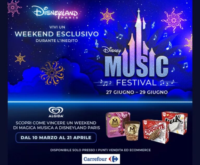 Concorso Algida Disneyland Paris: ecco come partecipare