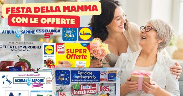 Idee regalo e offerte per la Festa della mamma 2025: ecco le migliori dai volantini
