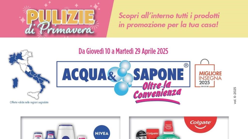 Volantino Acqua e Sapone dal 10 aprile 2025