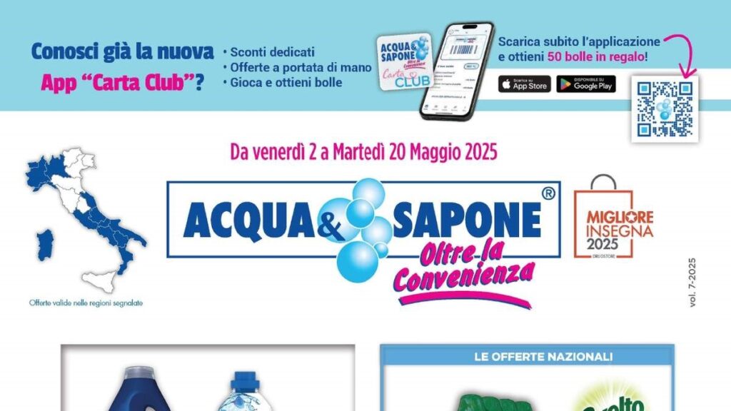 Volantino Acqua e Sapone dal 2 maggio 2025
