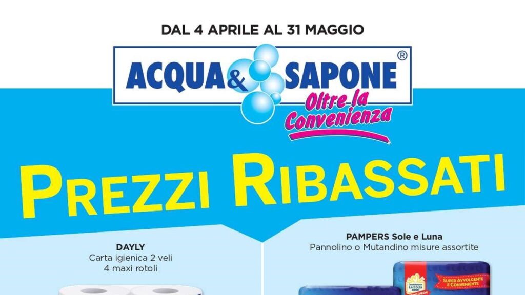 Volantino Acqua & Sapone dal 4 aprile 2025
