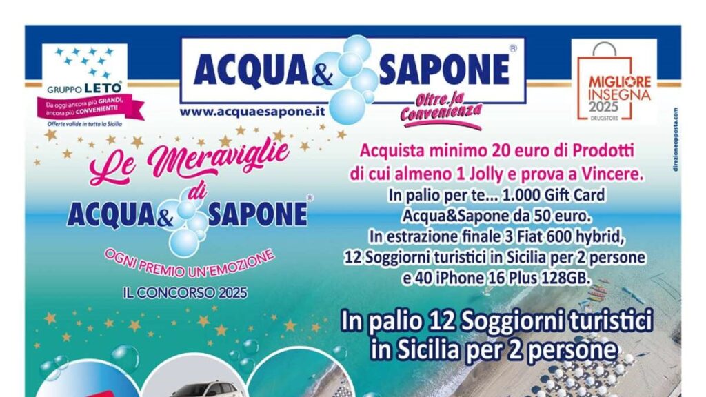 Volantino Acqua e Sapone Sicilia dal 22 aprile 2025