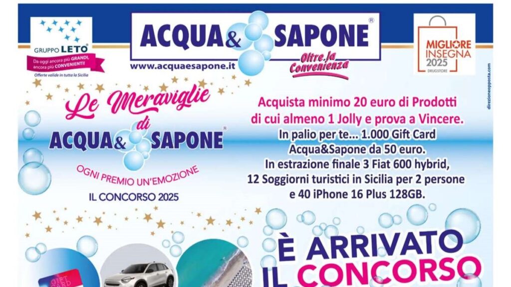 Volantino Acqua e Sapone Sicilia dal 7 aprile 2025