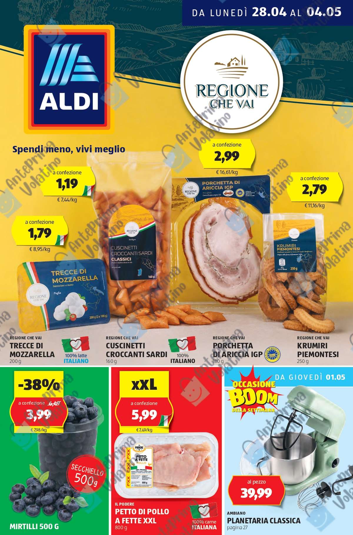 Volantino Aldi dal 28 aprile 2025