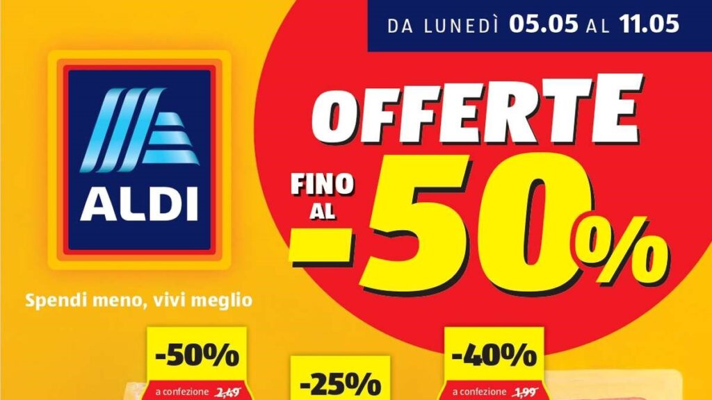 Volantino Aldi dal 5 maggio 2025