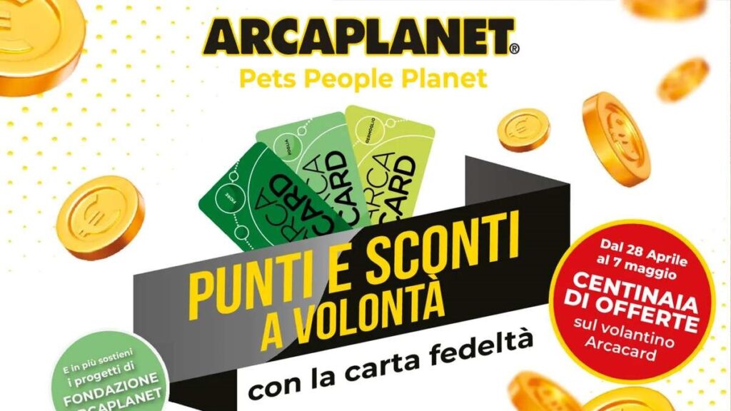Volantino Arcaplanet dal 28 aprile 2025