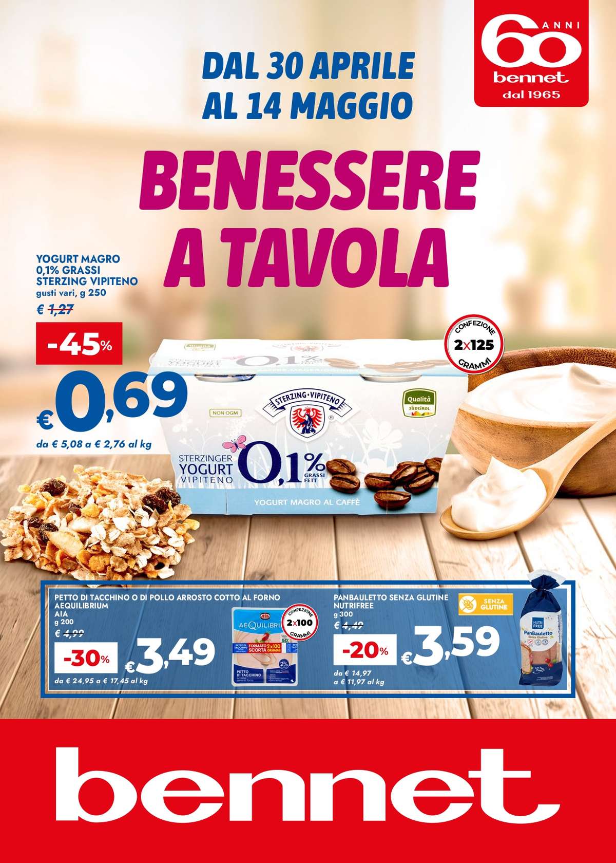 Volantino Bennet dal 30 aprile 2025