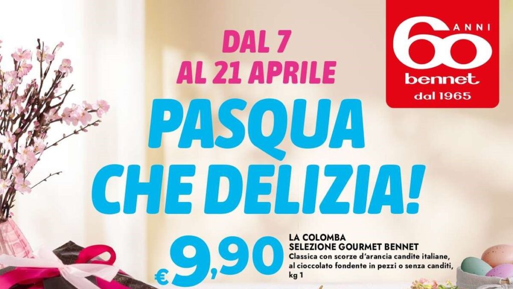 Volantino Bennet dal 7 aprile 2025