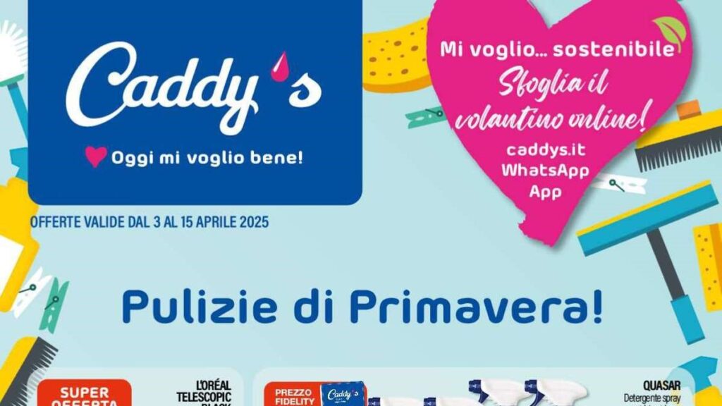 Volantino Caddy’s dal 3 aprile 2025