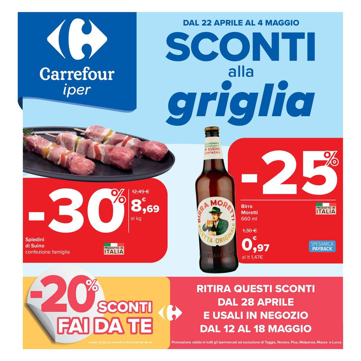 Volantino Carrefour Iper dal 22 aprile 2025