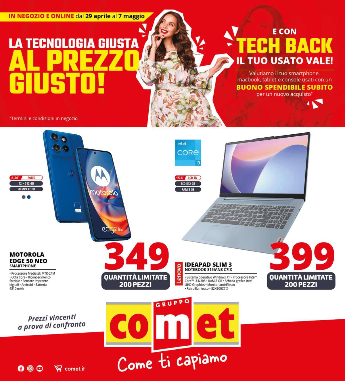 Volantino Comet dal 29 aprile 2025